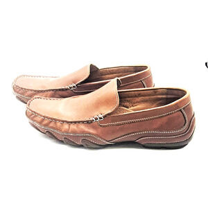 Aldo Ranum Slip-on Driving Loafer Men's Size 10 EU 43 breathable Brown Leather
